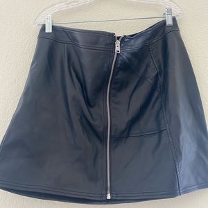 Express Leather Skirt